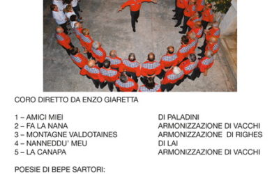 Coro LA CHIUSA di Volargne – Scaletta della serata