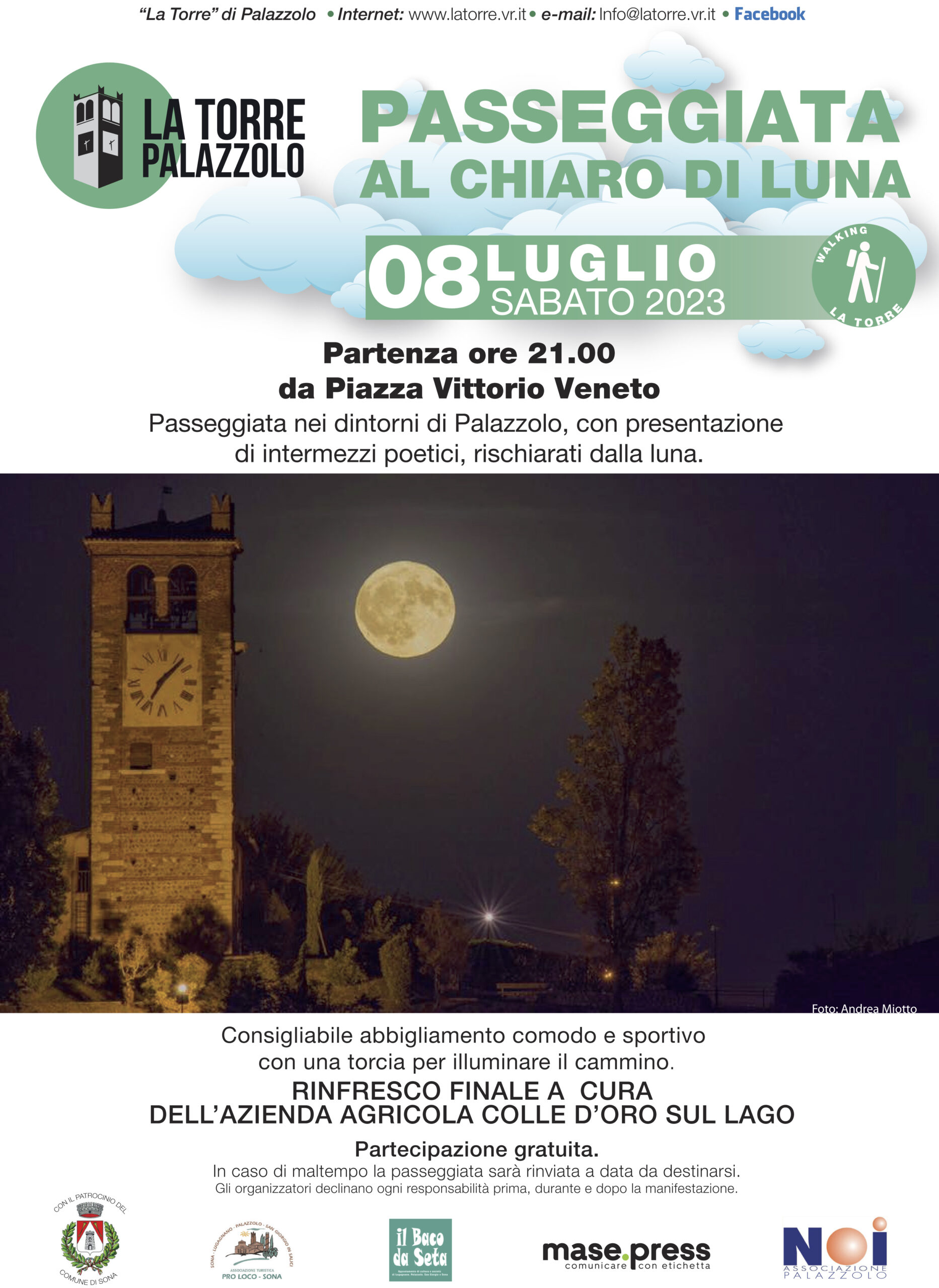 PASSEGGIATA AL CHIARO DI LUNA 08 LUGLIO 2023